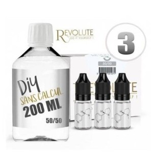 Pack DIY 50/50 200ml par le fabricant français Revolute