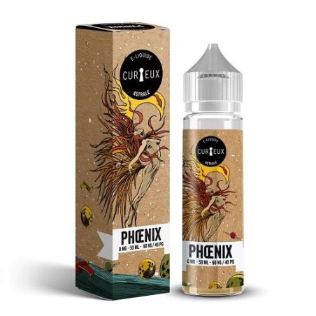 Eliquide Phoenix 50ml de la marque Curieux, gamme Astrale