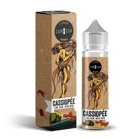 Eliquide Cassiopée 50ml de la marque Curieux, base végétale