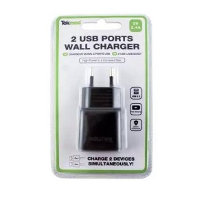 Chargeur Mural 2 Ports USB 2.4A de la marque Tekmee