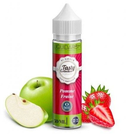 Eliquide Pomme Fraise 50ml de la gamme Tasty Collection