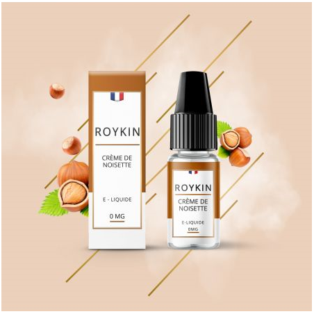 Eliquide Crème de Noisette 10ml de marque française Roykin