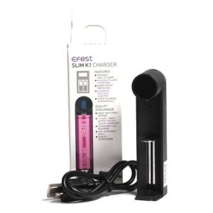 Pack Chargeur Slim K1 Efest + 1 accu VTC6 de la marque Sony