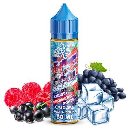 Eliquide Cassis Framboise Raisin 50ml Ice Cool by Liquidarom