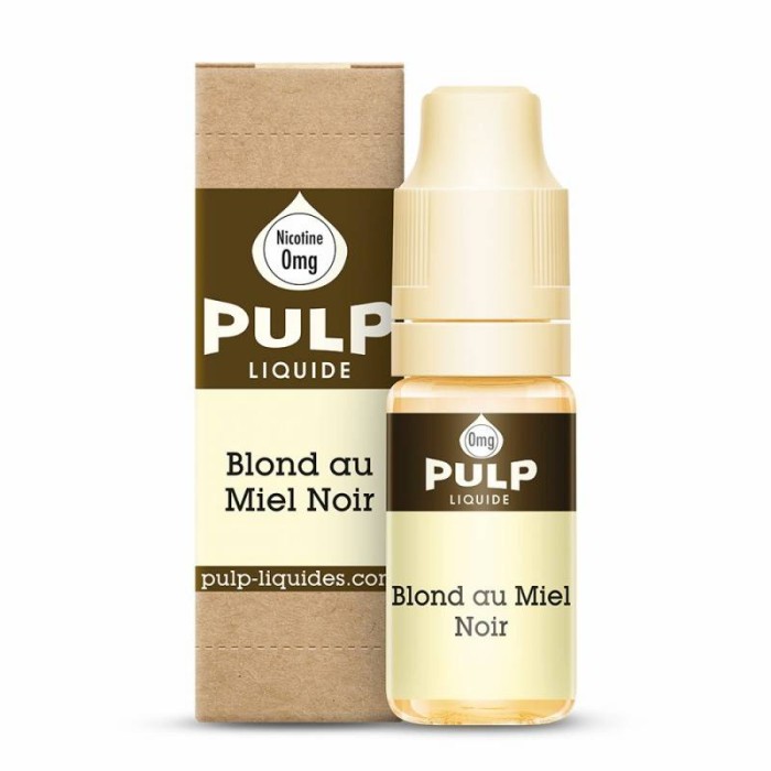 Eliquide Blond au Miel Noir 10ml du fabricant français Pulp