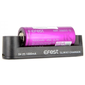 Slim K1 - Efest, chargeur 1 accu format 18650 ou 20700/21700