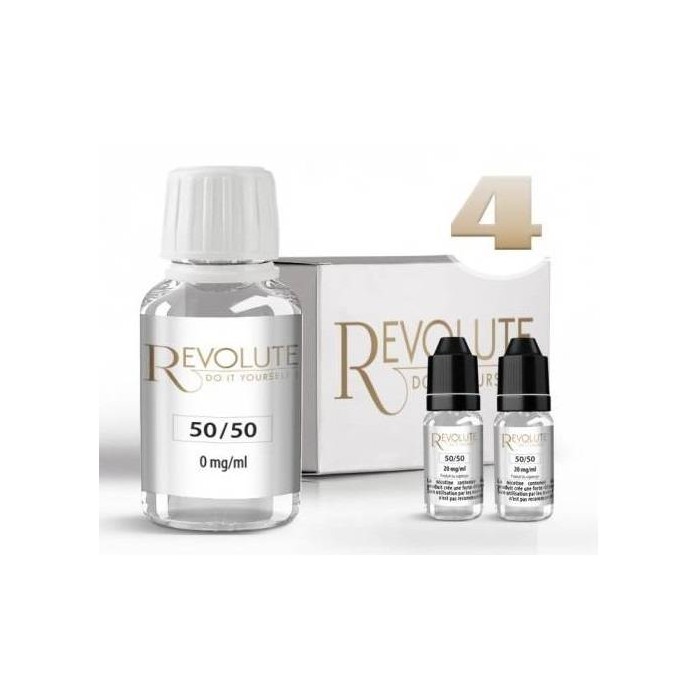 Pack DIY 50/50 4mg 100 ml par le fabricant français Revolute