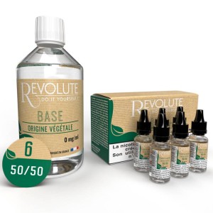 Pack DIY 50PGV/50VG 200ml par le fabricant français Revolute