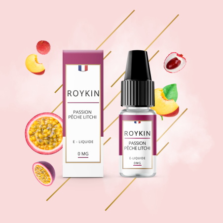 Eliquide Passion Pêche Litchi 10ml de la marque Roykin