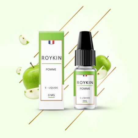 Eliquide Pomme en format 10ml de marque française Roykin