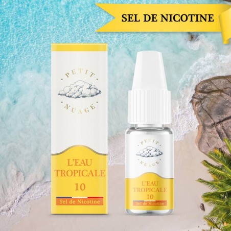 Eliquide L'eau Tropicale en Sels de nicotine par Petit Nuage