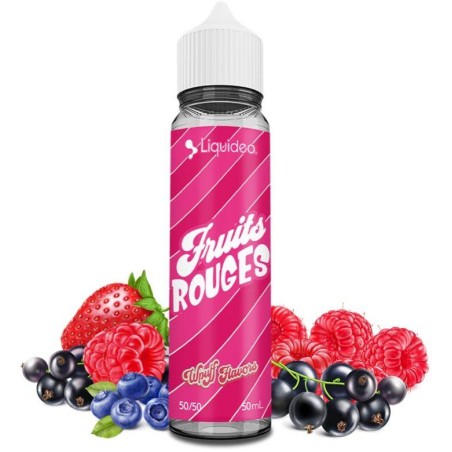 Eliquide Fruits rouges 50ml Wpuff Flavors de marque Liquideo