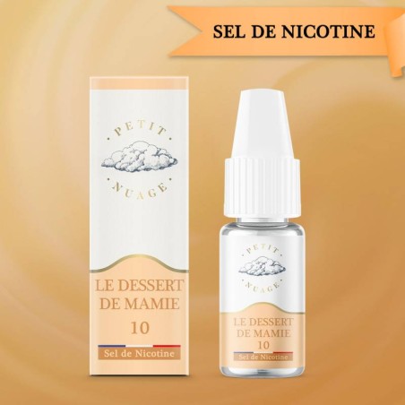 Eliquide Le Dessert de Mamie en Sels de nicotine Petit Nuage