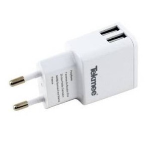 Chargeur Mural 2 Ports USB 2.4A de la marque Tekmee