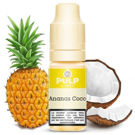 Eliquide Ananas Coco 10ml du fabricant français Pulp