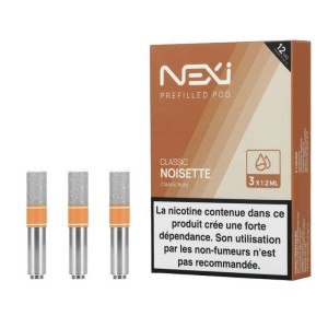 Pack de 3 cartouches Classic Noisette Pod Nexi One Aspire