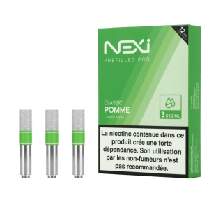 Pack de 3 cartouches Classic Pomme pour Pod Nexi One Aspire