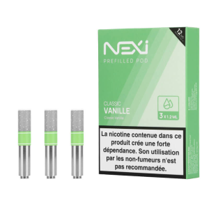 Pack de 3 cartouches Classic Vanille Pod Nexi One Aspire