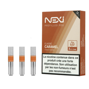 Pack de 3 cartouches Classic Caramel Pod Nexi One Aspire