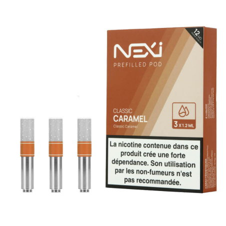 Pack de 3 cartouches Classic Caramel Pod Nexi One Aspire