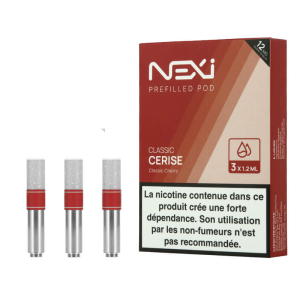 Pack de 3 cartouches Classic Cerise pour Pod Nexi One Aspire