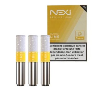 Pack de 3 cartouches Classic Lime pour Pod Nexi One Aspire