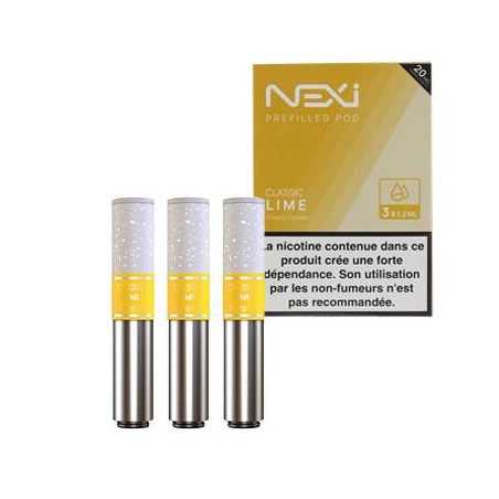 Pack de 3 cartouches Classic Lime pour Pod Nexi One Aspire