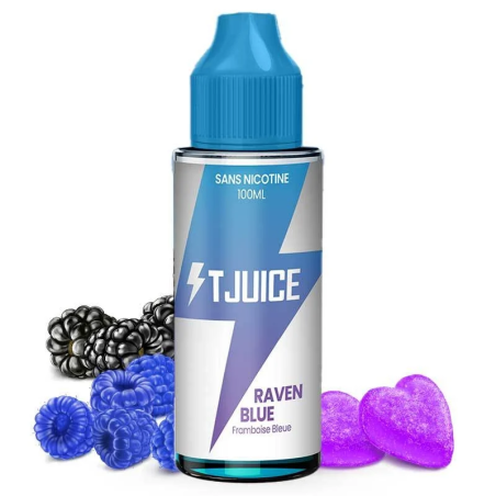 Eliquide Raven Blue 100ml, grand format de la marque T Juice