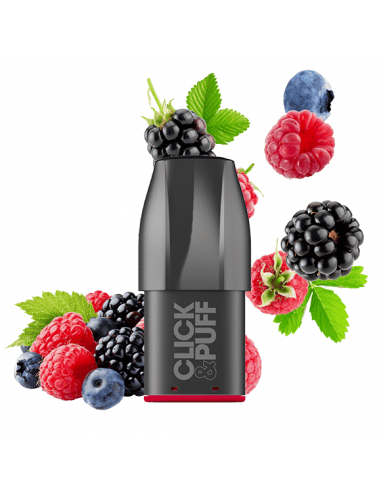 Cartouche Click & Puff Fruits Rouges de la marque X-Bar
