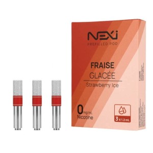 Pack de 3 cartouches Fraise Glacée pour Pod Nexi One Aspire