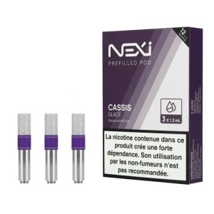 Pack de 3 cartouches Cassis Glacée pour Pod Nexi One Aspire