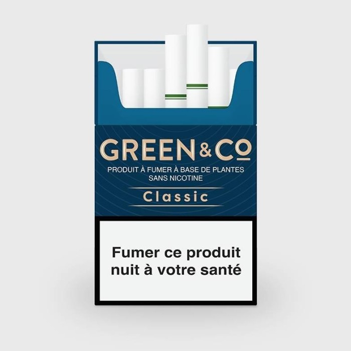 PréRolls 20 Cigarettes CBD Green & Co Classic, marque Buddy