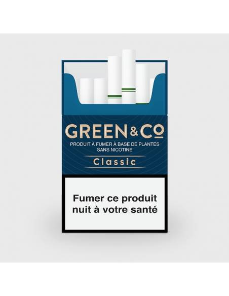 PréRolls 20 Cigarettes CBD Green & Co Classic, marque Buddy