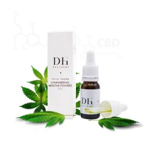 Huile BIO de CBD Menthe 10ml, marque française Deli Hemp