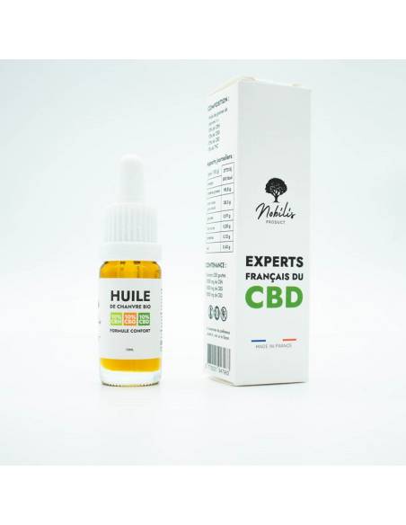 Huile BIO de 30% CBD/CBN/CBG 10ml de la marque Nobilis