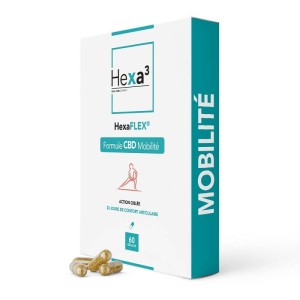 Capsules au CBD HexaFLEX, Formule synergique de marque Hexa3