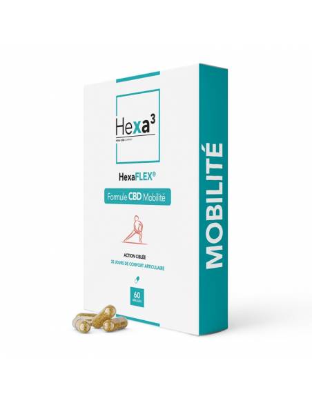 Capsules au CBD HexaFLEX, Formule synergique de marque Hexa3