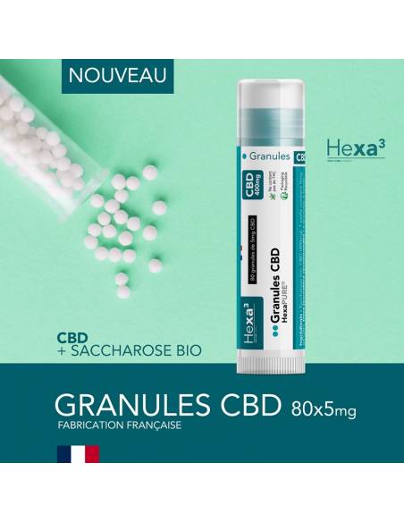 Granules au CBD HexaPURE 400mg de la marque Hexa3