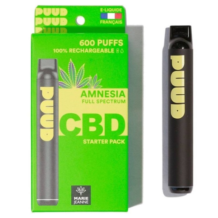 Puff au CBD - Starter Pack - Amnesia de la marque Puud