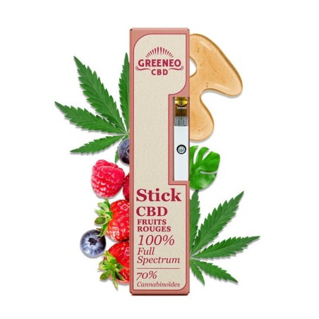 Stick CBD Full Spectrum 70% - Fruits rouges par Greeneo