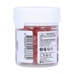 Les Petits Bonbons au CBD Framboise 600 mg, marque Greeneo