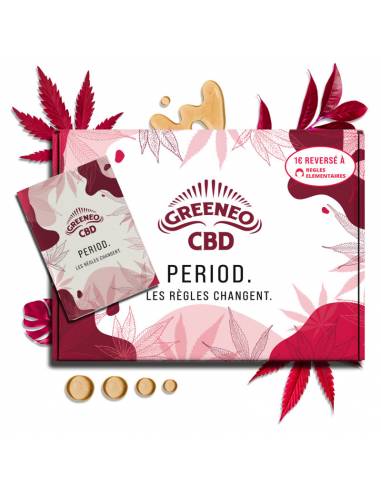 Coffret 4 produits CBD PERIOD par le fabricant Greeneo