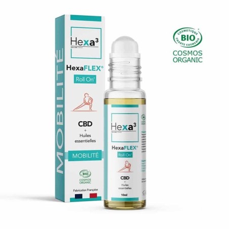 Roll ON CBD + Huiles Essentielles Bio Mobilité par Hexa3