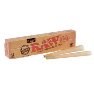 Cône pré-roulé Classic Kingsize en fibre naturelle par Raw